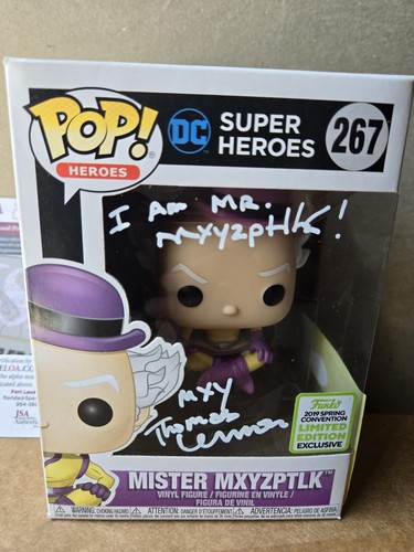 Thomas Lennon FIRMADO Sr. Mxyzptlk Funko Pop! Certificado de autenticidad JSA! Supergirl - Imagen 2 de 9