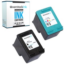 2PK Compatible OSI HP 92 93 Ink Cartridges for HP PhotoSmart C3170 C3173 C3175