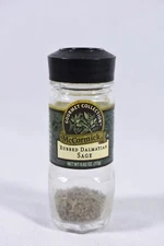 McCormick Gourmet Collection Spice Jars Black Lid Rubbed Dalmatian Sage