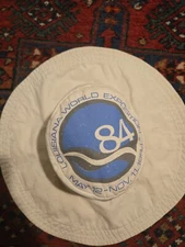 1984 louisiana world exposition fair bucket hat white new orleans