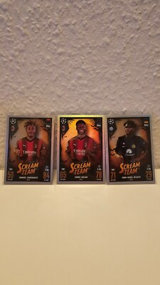 Match Attax Champions League 2023-24 3x Lot Scream Team Musah Bisseck Chukwueze