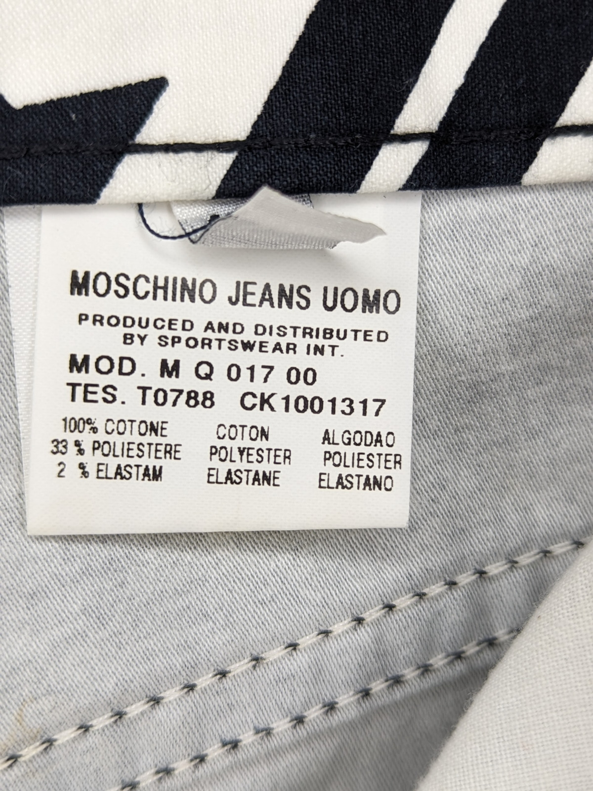 RARE! Moschino Jeans Red/White/Black Stars Pants Vintage 90s Sz30