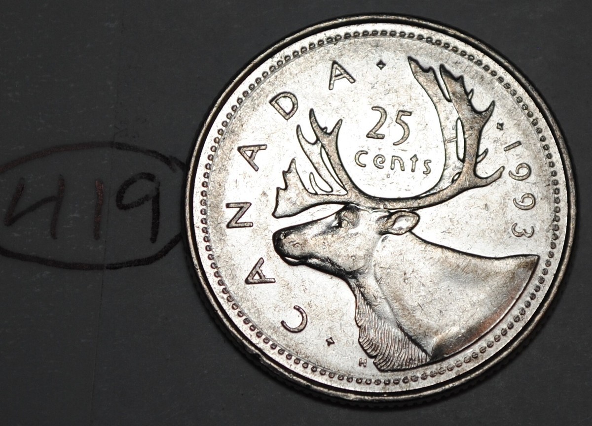 Canada 1993 25 cents Circulated Quarter Lot# 419 | eBay