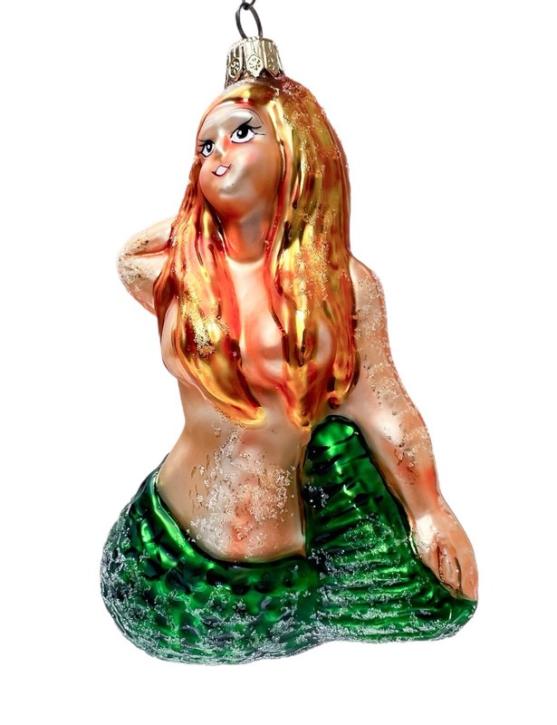 CHRISTOPHER RADKO 1997 Miss Marina Mermaid Christmas Glass Ornament