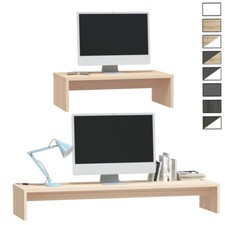 Kiefer Massiv Holz Monitorständer Monitorhöhe Schreibtischaufsatz Bildschirm