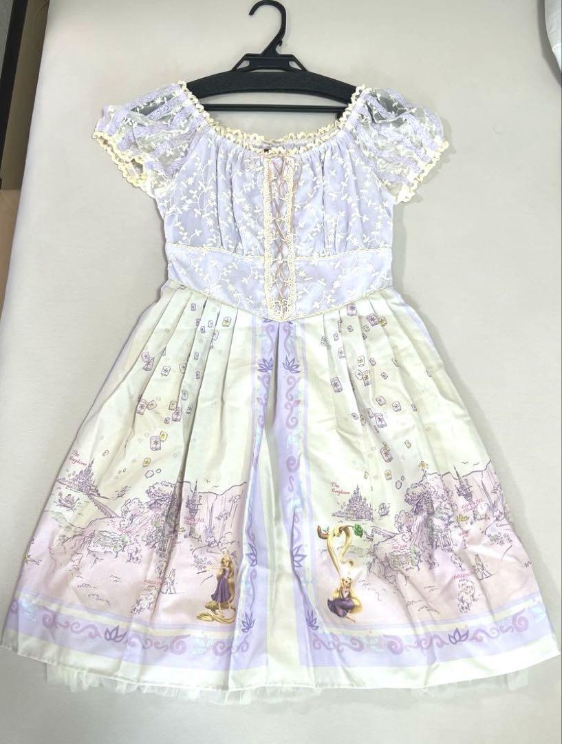 SECRET HONEY Tangled Rapunzel Disney Dress M SIZE Japan Mint SECRET HONEY Tangled Rapunzel Disney Dress M SIZE Japan Mint