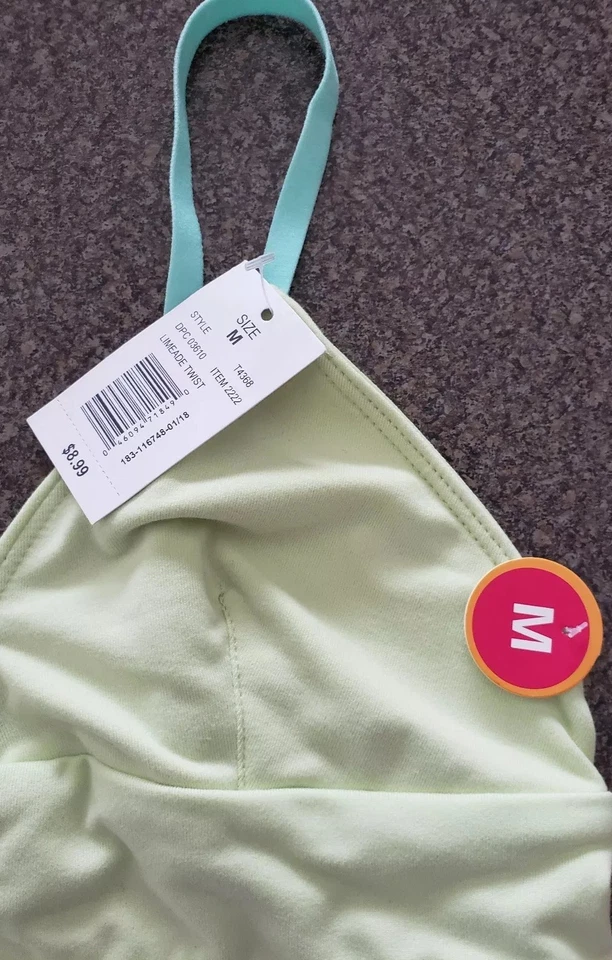 Maidenform Girl's Size Medium (7/8) Bralette ~ Limeade Twist ~ 9 - Image 3 of 3