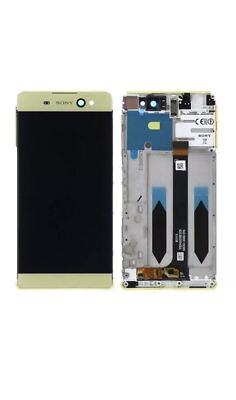 Original Sony Xperia XA Ultra F3211 F3212 LCD Display  Rahmen Gold  Neu