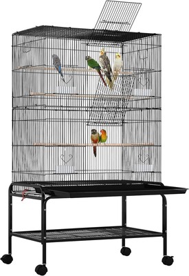 Parakeets Cockatiels Conures Lovebirds Parrots with Rolling Stand