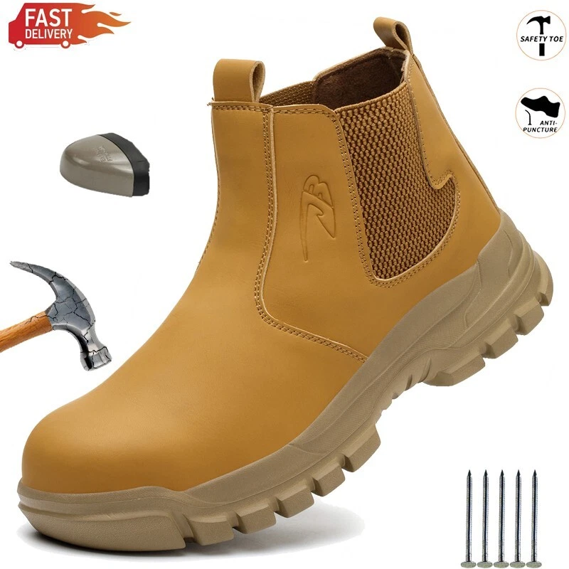 Men work life waterproof shoes steel toe Roofing Shoes Indestructible soles