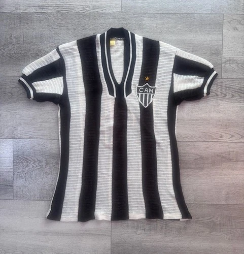 Atletico Mineiro Brazil Luisinho #4 Game Worn vintage soccer jersey 1980 shirt