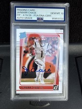 2021 Panini Donruss - Rated Rookie Autograph Ja'Marr Chase #262 (RC) PSA 10