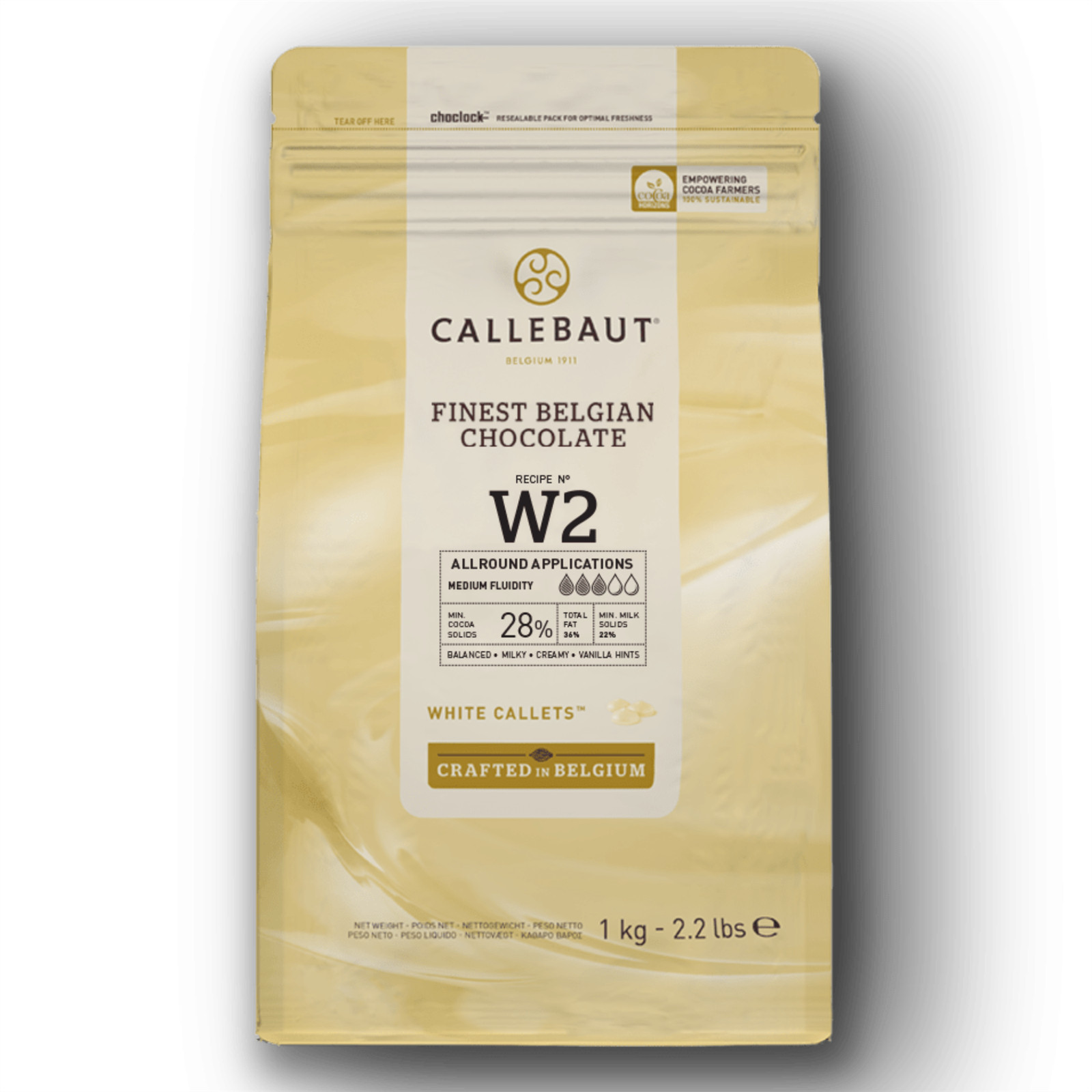 Callebaut W2 White Chocolate Chips  1kg