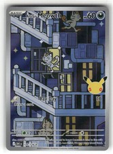 Alolan Meowth 139/128 Holo Illustration Rare ME: 30th Celebration Pokemon NM/M