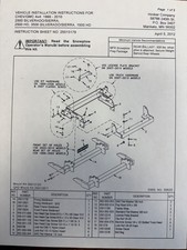 Hiniker Plow Mount Quick Hitch 2 1999-2010 Gmchevy K2500-k3500 25012871