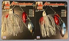Lot of 2 Pro I Assassinator 1/4 oz Spinnerbait DWRN-BS Bleeding Shad