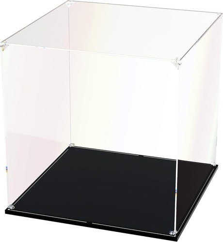 Vetrina acrilica trasparente per oggetti da collezione - 14x14x14 pollici - vetrina elegante - Foto 3 di 9