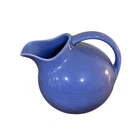 Vtg Homer Laughlin Harlequin Blue 22 oz Fiesta Line Art Deco Pottery MCM Pitcher