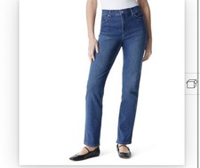 Gloria Vanderbilt Amanda Classic High Rise Tapered Slimming Jeans Size 14 NWT