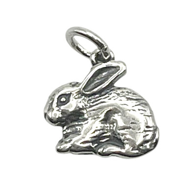 925 Sterling Silver Rabbit Charm Pendant Animal Jewelry Gift for Women