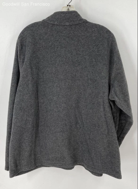 Croft & Barrow Jacket Size 2X Women Regular Gray Full Zip - Image 2 of 4