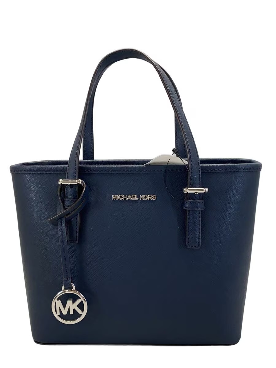 MICHAEL KORS Shoulder Bag Leather NVY CA-1911