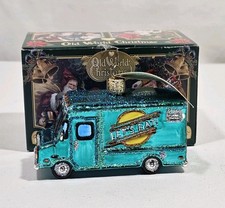 Old World Christmas FOOD TRUCK Glass Christmas Tree Ornament With Box