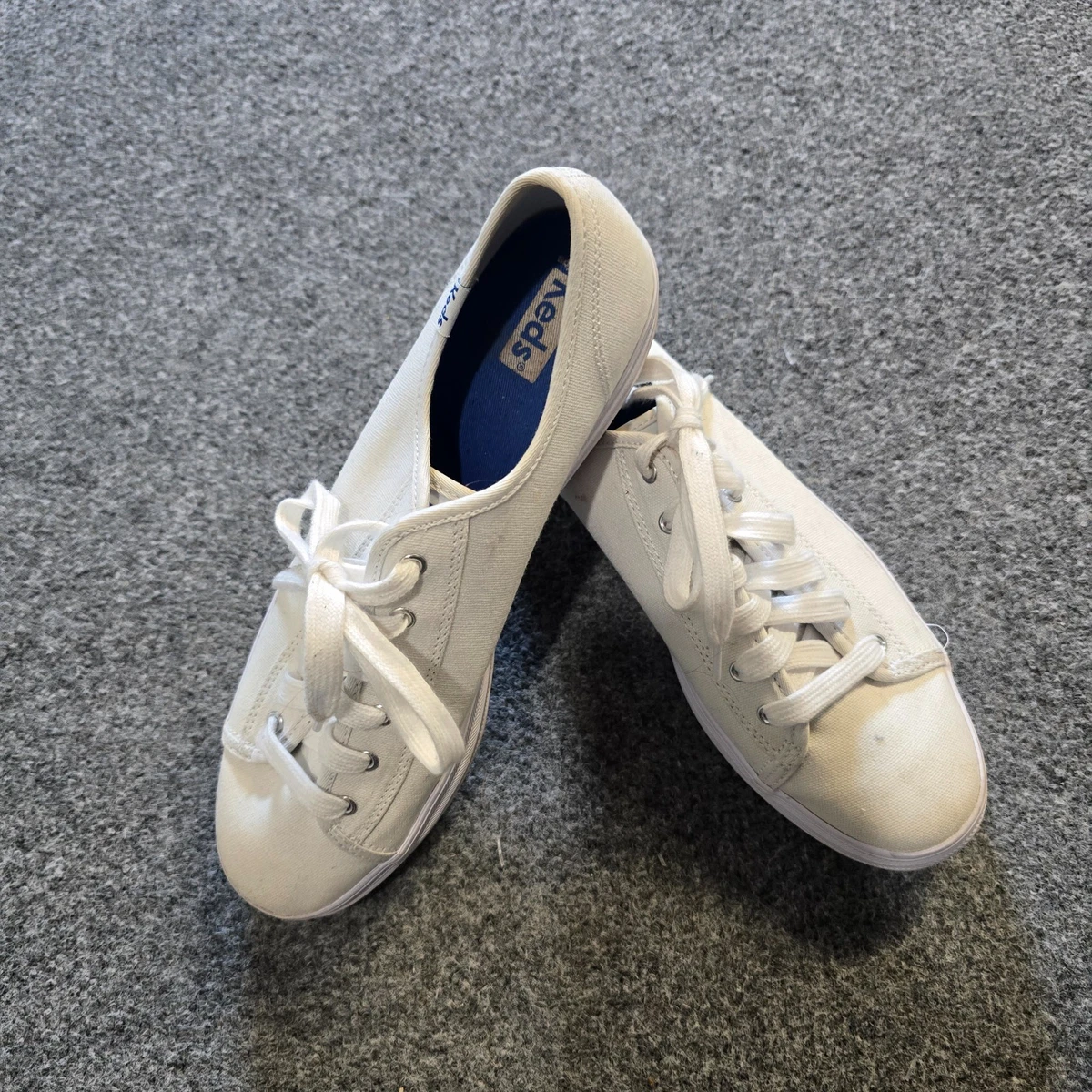 Keds Champion Canvas Lace-Up Sneakers in Blue | UK