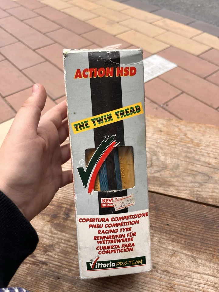 Copertone Tyre Bici Da Corsa Vittoria Dual Compound 700x20 Vintage Nos Bdc - Immagine 2 di 4