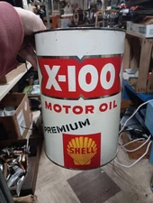 Premium Shell Motor Oil X-100 Can 5 Quarts 