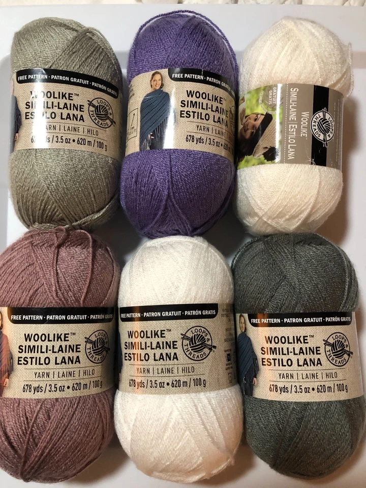 Loops & Threads Woolike Simili-Lane Super Fine 3,5 oz. Hilo de 678 yardas Foto 2 de 4