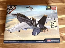 1/72 ACADEMY USN F/A-18F 'VFA-103 JOLLY ROGERS' SNAP KIT #12535 Open/Started