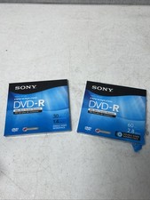 Lot of 2 Sony Handycam DVD-R 60 30 Min New