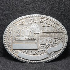 WH15169 COOL VINTAGE 2001  LIVESTOCK SHOW HOUSTON  WESTERN EVENTS BELT BUCKLE