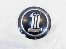 Harley Sportster 883 1200 Black Dark Custom Clutch Engine Inspection Derby Cover