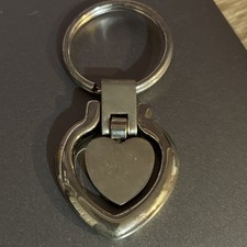 Heart Keyring for Women, Metal Heart Keychain Key Ring