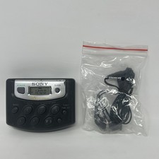 Sony SRF-M37V Walkman Black Wireless Digital Tuning Weather/FM/AM Radio No Clip