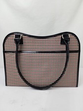 Pet Carrier Soft Sided Small Dog Cat Classic Houndstooth Fashionable Accessory
