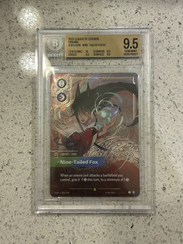 Ahri, Nine-Tailed Fox graded BGS 9.5 for sale on eBay