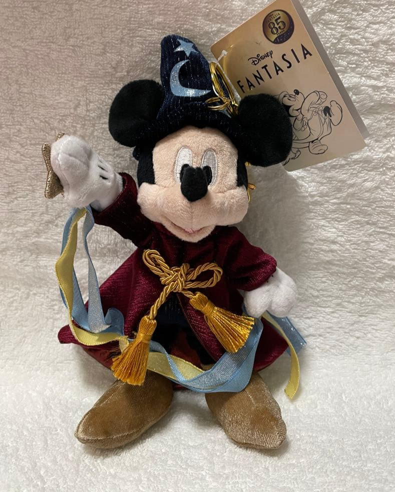 Disney store japan Mickey Plush Keychain Magic Disney FANTASIA