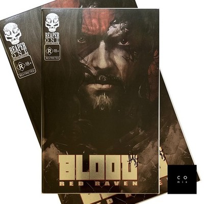 Blood Red Raven #1 Hal Laren SIGNED Head Shot Under Chrome Kickstarter Exclusive