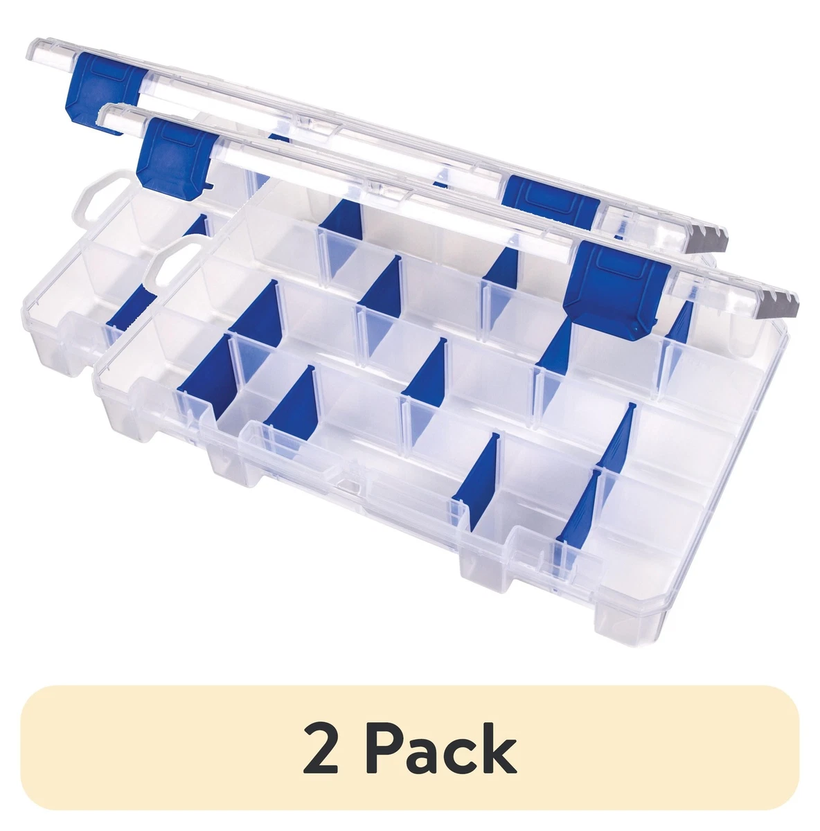 clear plastic tackle boxes bulk Sawysine 12 Pack 24 Grids Organizer Box Crafts Storage with Removable Dividers for Fishing Trays Jewelry DIY Parts : Sports & Outdoors fishing supplies Tackle Box Organizer 18 Grids
