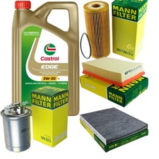 INSPEKTIONSKIT FILTER CASTROL 5L ÖL 5W30 für VW Caddy II Kasten 9K9A 1.9 SDI