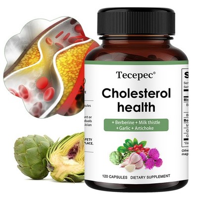 Antioxidant Cholesterol Health Milk Thistle Garlic 120 Capsules Digestive Health