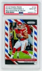 2018 Panini Prizm Red White Blue Patrick Mahomes II #102 PSA 10 Gem Mint Chiefs