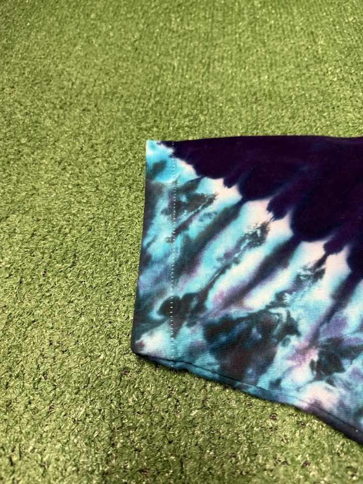 Vintage 1992 Liquid Blue Galaxy Space Tie Dye T-Shirt Mens XL (Large) Grunge AOP - Image 4 of 4