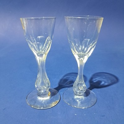 Vintage Kristallglas Cordial Gläser Facettenschliff