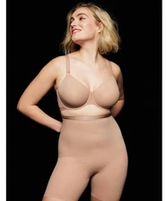 Wacoal Shape Revelation Straight Hi-Waist Thigh Shaper 808487 Beige Size 2XL