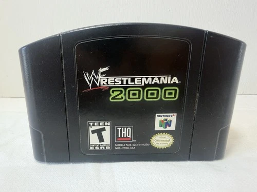 WWF WrestleMania 2000 Nintendo 64 Video Game N64 Authentic Cart Only-Tested