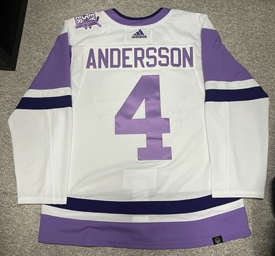 NWT adidas PrimeGreen Calgary Flames ANDERSSON Hockey Fights - Main Image